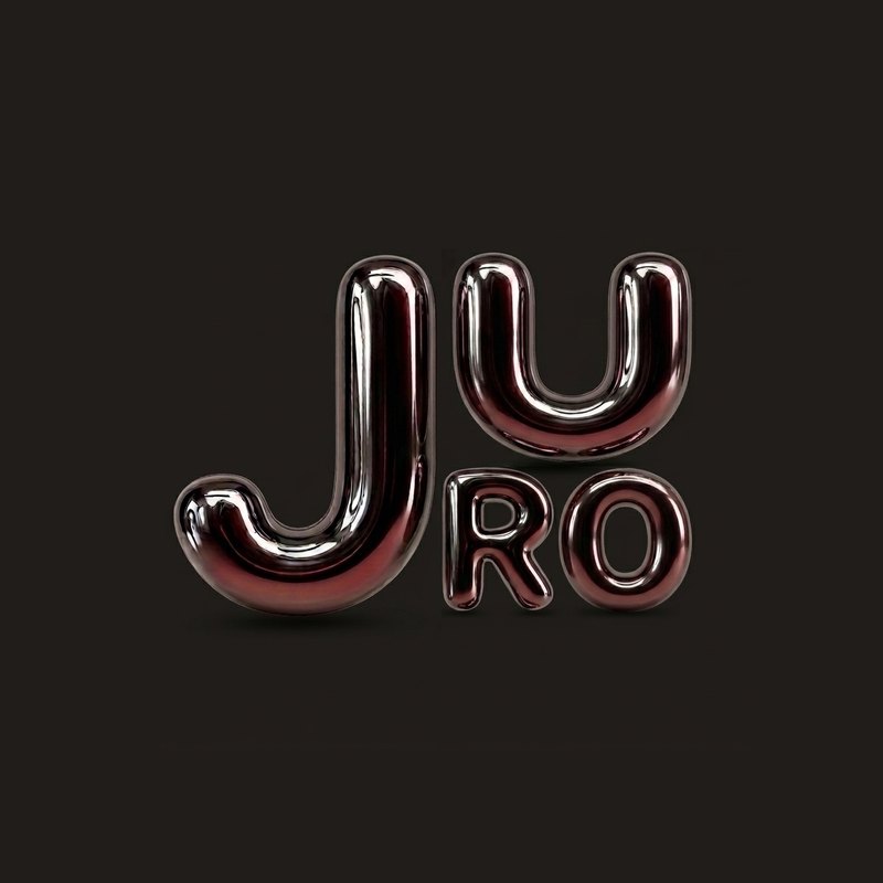 JURO monogram in glossy 3D lettering